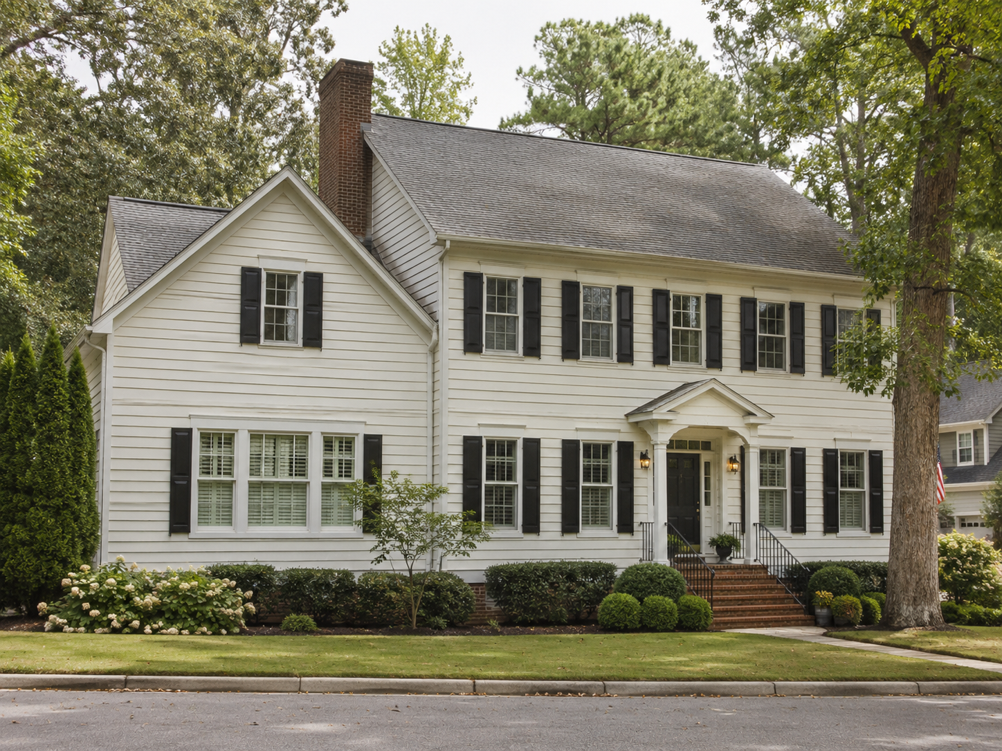 James Hardie fiber cement lap siding on a classic home in Cary NC