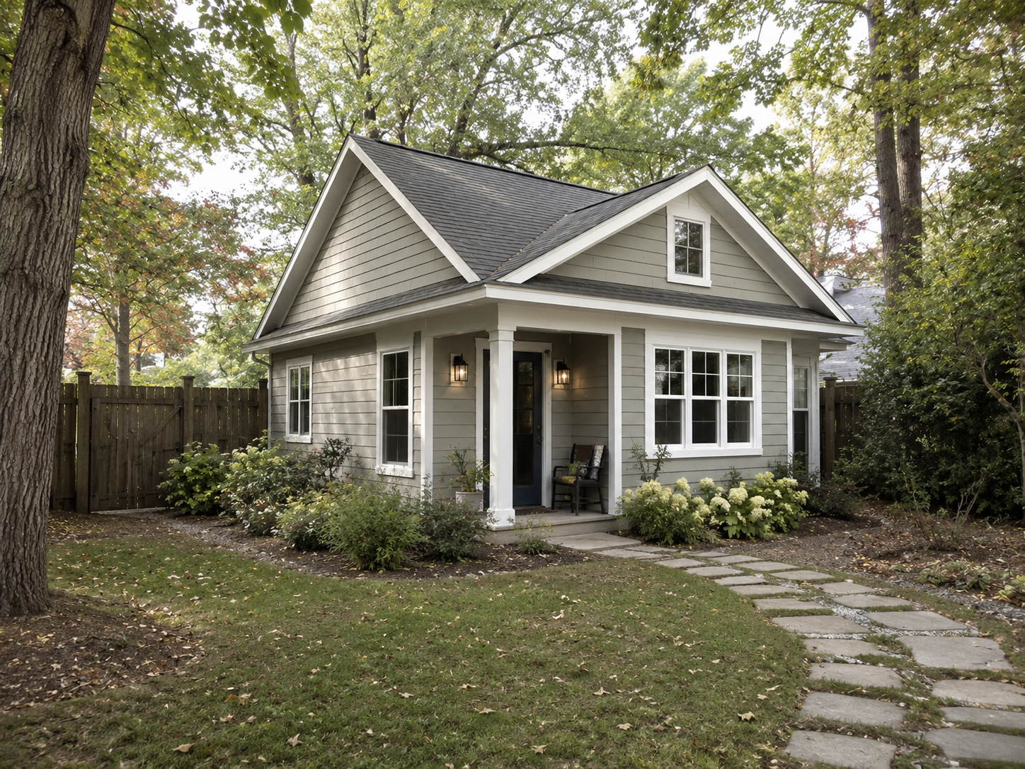 Craftsman-style detached mother-in-law suite in the Triangle, built by Forge Construction Group